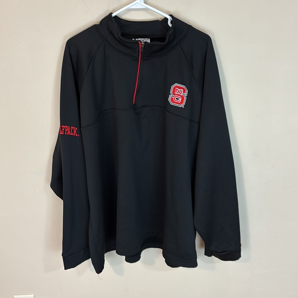 Champion 1/4 Zip Athletic pullover Jacket  NC State Wolfpack Size 2XL